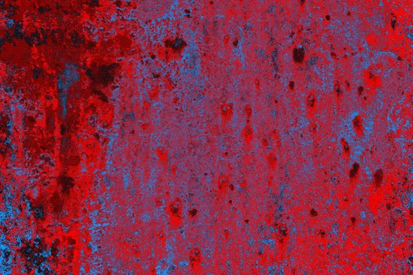 Parlak kırmızı ve mavi renkli grunge duvar dokusu arkaplanı