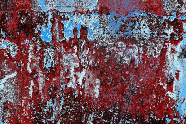 Dökülen boya paslı metal dokusu