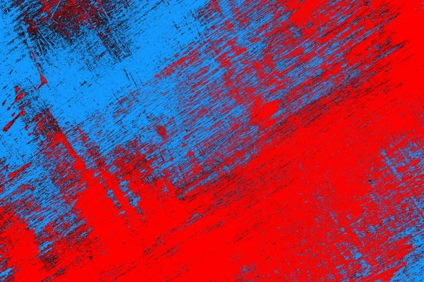 Neon kırmızı ve mavi renkli grunge duvar dokusu arkaplanı