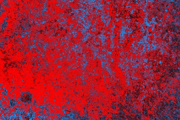 Neon kırmızı ve mavi renkli grunge duvar dokusu arkaplanı