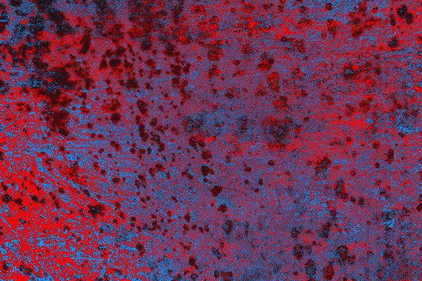 Neon kırmızı ve mavi renkli grunge duvar dokusu arkaplanı