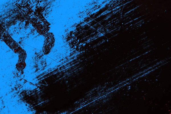 Kırık tarih arkaplanı olan kırmızı, mavi ve siyah grunge duvar