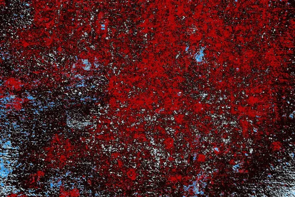 Mur Grunge Couleur Rouge Bleue Noire Avec Fond Texture Fissurée — Photo