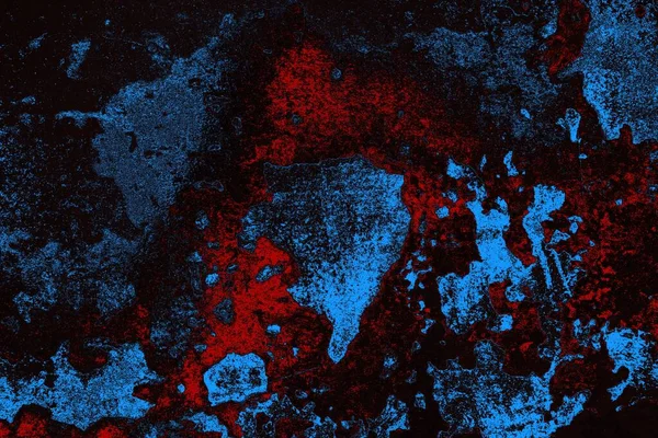 Koyu renkli ses, arka planda çatlaklar olan grunge duvar dokusu