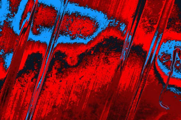 Neon kırmızı ve mavi renkli grunge duvar dokusu arkaplanı