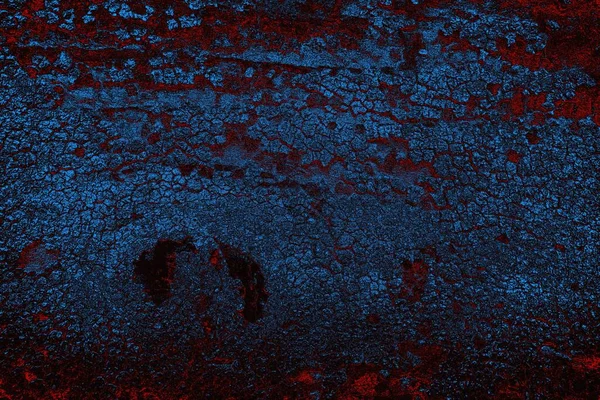 Koyu renkli ses, arka planda çatlaklar olan grunge duvar dokusu