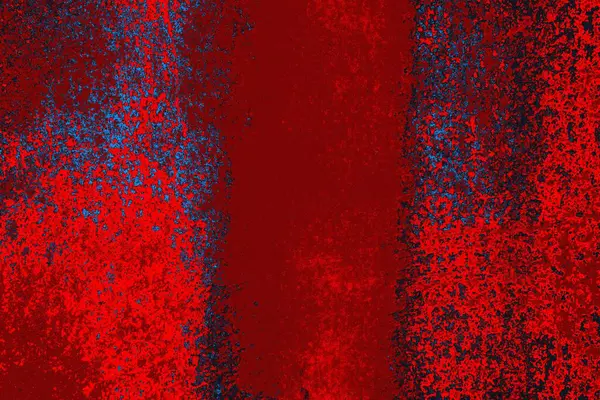 Parlak kırmızı ve mavi renkli grunge duvar dokusu arkaplanı