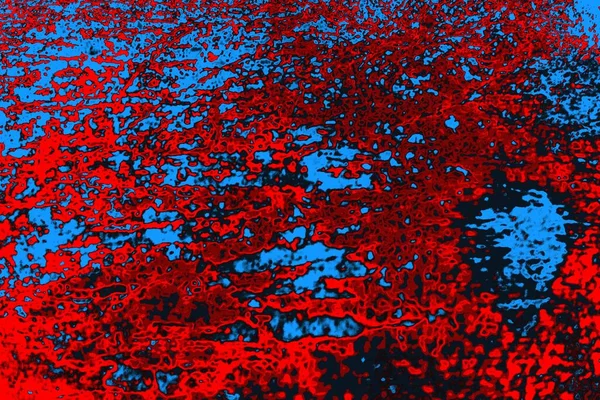 Neon kırmızı ve mavi renkli grunge duvar dokusu arkaplanı