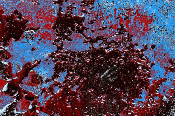 Dökülen boya paslı metal dokusu