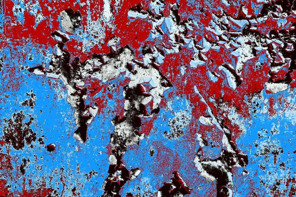 Dökülen boya paslı metal dokusu