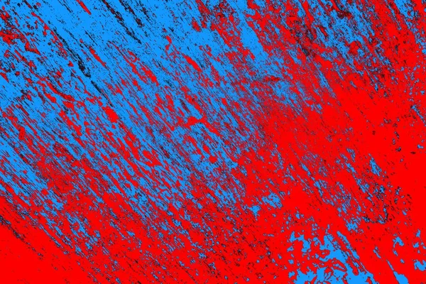 Neon kırmızı ve mavi renkli grunge duvar dokusu arkaplanı