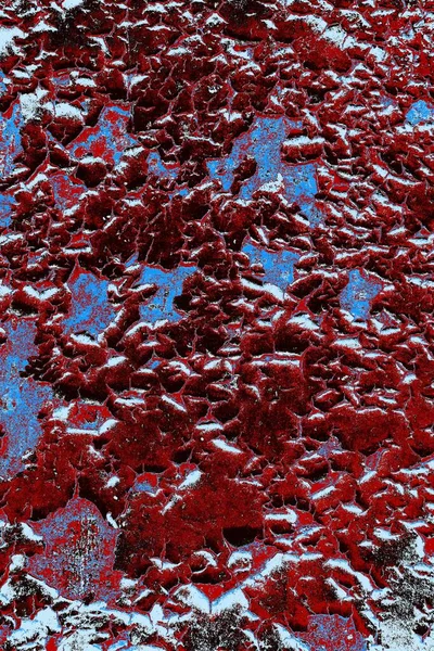 Dökülen boya paslı metal dokusu