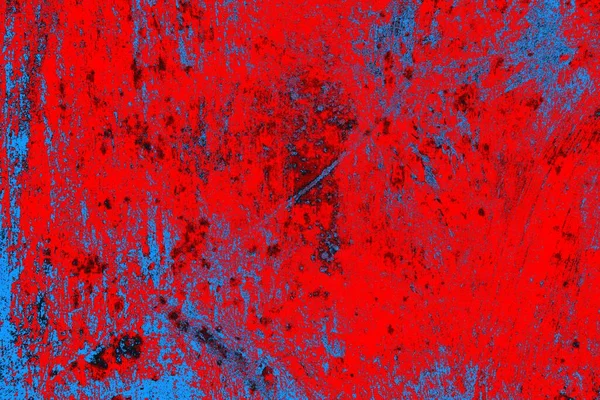 Rouge Fluo Bleu Fond Texture Mur Grunge Couleur — Photo