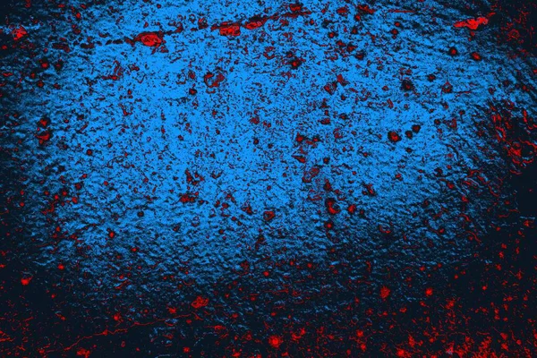 Kırmızı ve mavi renkli grungy duvar, desenli arka plan