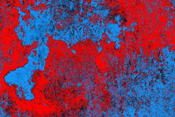 Kırmızı ve mavi renkli grunge duvar dokusu arkaplanı