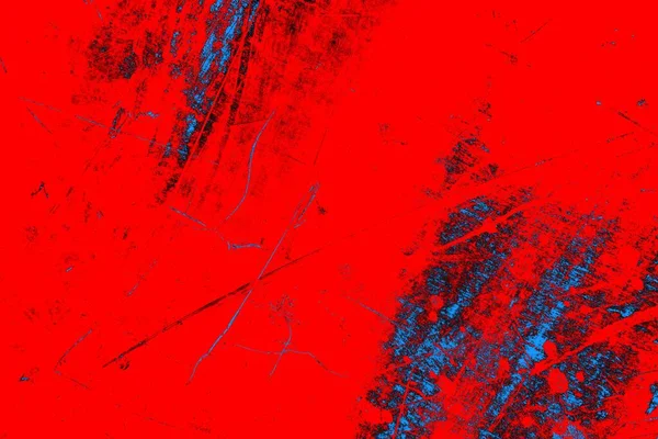 Neon kırmızı ve mavi renkli grunge duvar dokusu arkaplanı