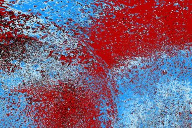 Duvar dokusu arkaplanı eski boyayla soyulmuş 