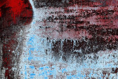 kırmızı, mavi ve siyah grunge duvar dokusu arkaplanı 