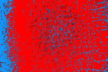 Kırmızı ve mavi renkli grunge duvar dokusu arkaplanı