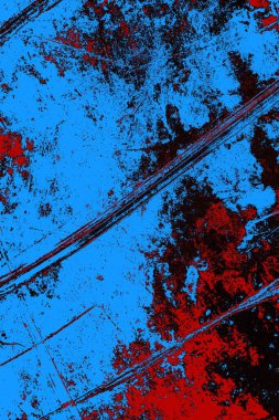 Çizik ve çatlaklarla metal doku