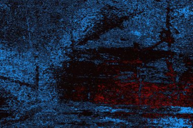 Koyu renkli ses, arka planda çatlaklar olan grunge duvar dokusu