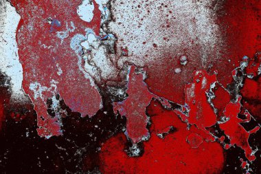 Dökülen boya paslı metal dokusu