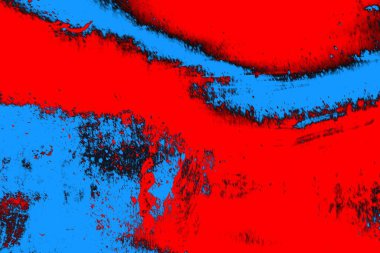 Kırmızı ve mavi renkli grunge duvar dokusu arkaplanı