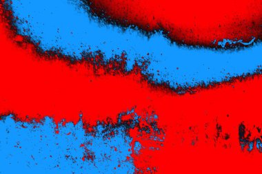 Kırmızı ve mavi renkli grunge duvar dokusu arkaplanı