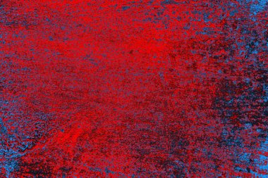 Kırmızı ve mavi renkli grunge duvar dokusu arkaplanı