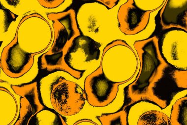 Kırmızı sarı ve siyah renkli kirli duvar, desenli arka plan.