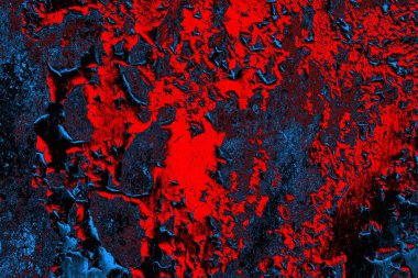 Dökülen boya paslı metal dokusu