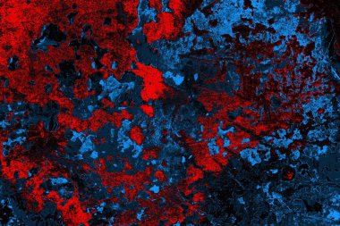 Çizik ve çatlaklarla metal doku