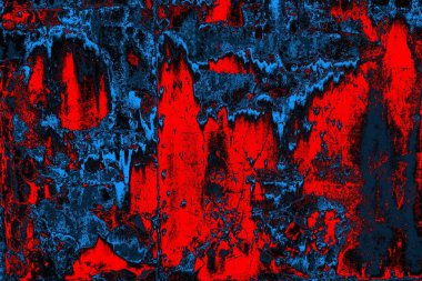 Dökülen boya paslı metal dokusu