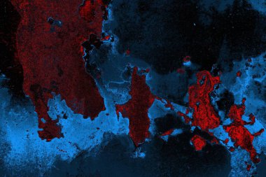 Dökülen boya paslı metal dokusu