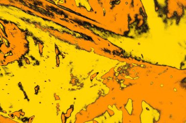 Kırmızı sarı ve siyah renkli kirli duvar, desenli arka plan.