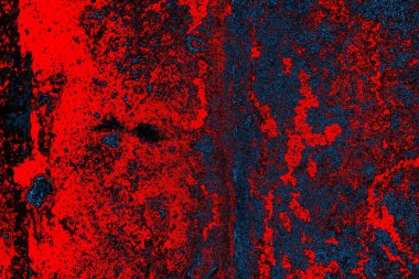 Dökülen boya paslı metal dokusu