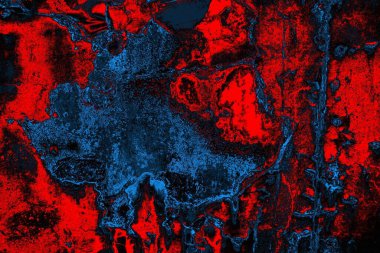 Dökülen boya paslı metal dokusu