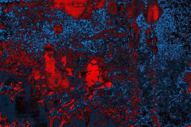 Dökülen boya paslı metal dokusu