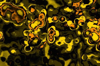 Kırmızı sarı ve siyah renkli kirli duvar, desenli arka plan. 