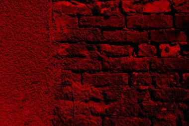 Eski model tuğla duvarın arka planı