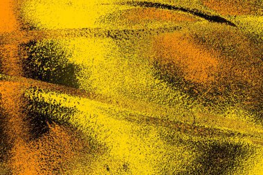 Kırmızı sarı ve siyah renkli kirli duvar, desenli arka plan.