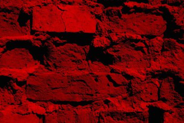 Eski model tuğla duvarın arka planı