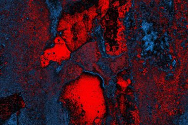 Dökülen boya paslı metal dokusu