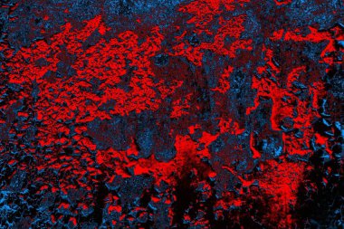 Dökülen boya paslı metal dokusu