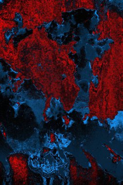 Dökülen boya paslı metal dokusu