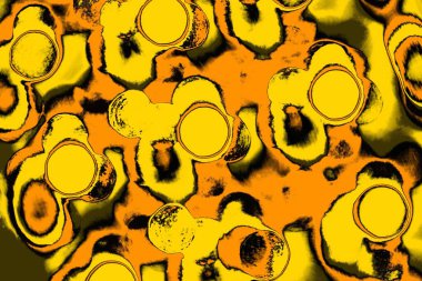 Kırmızı sarı ve siyah renkli kirli duvar, desenli arka plan.