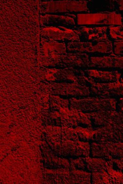Eski model tuğla duvarın arka planı