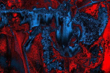 Dökülen boya paslı metal dokusu