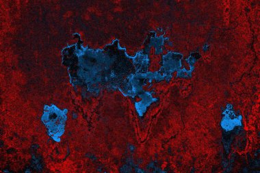 Dökülen boya paslı metal dokusu