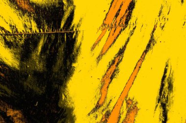 Kırmızı sarı ve siyah renkli kirli duvar, desenli arka plan.